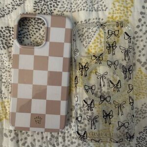 Velvet Caviar/ Carson Quinn Phone Case - Black and Clear iPhone 16 pro max